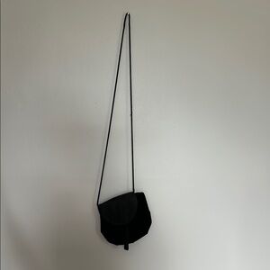 Vintage black velvet purse
